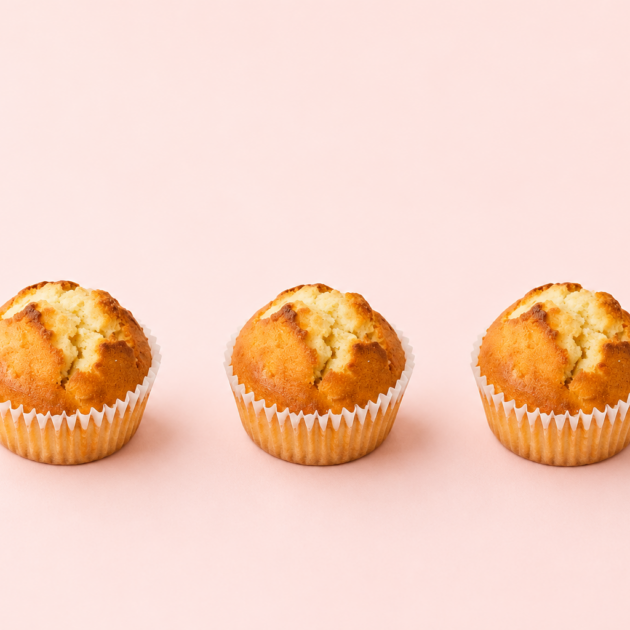 Mini Banana & Vanilla Muffin.