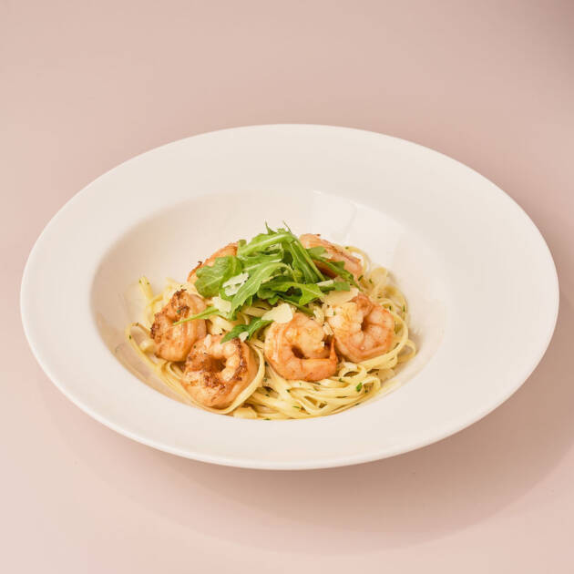 Lemon & Burnt butter Prawn Linguini