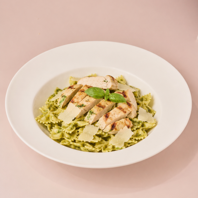 Grilled Chicken & Pesto Pasta Farfale